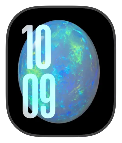 Premium Apple Watch face — Opal Orb by Watch Lux