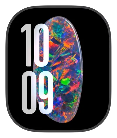 Premium Apple Watch face — Opal Shards by Watch Lux
