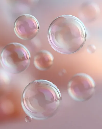 Live & Animated Apple Watch face — Pink Bubbles by Watch Lux