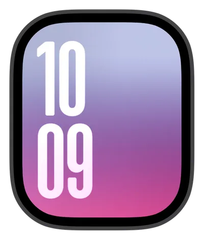 Aesthetic Apple Watch face — Pink Hue Sunset by Watch Lux