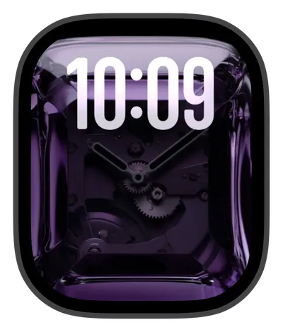 Luxury Apple Watch face — Purple Mechanism by Watch Lux