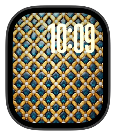 Aesthetic Apple Watch face — Quilted Jewels by Watch Lux