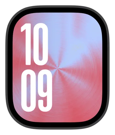 Aesthetic Apple Watch face — Radial Gradient by Watch Lux