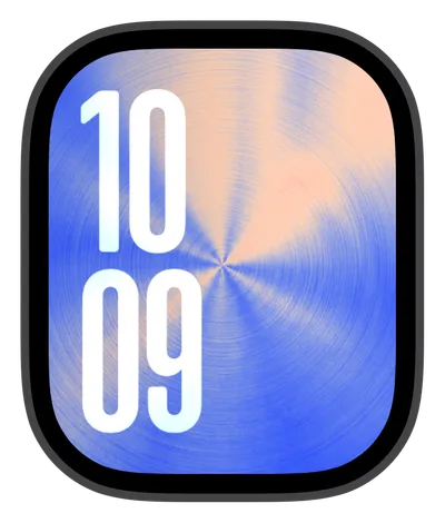 Aesthetic Apple Watch face — Radial Haze by Watch Lux