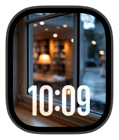 Nature Apple Watch face — Rainy Window by Watch Lux