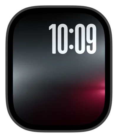 Aesthetic Apple Watch face — Red Fade by Watch Lux