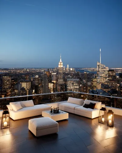 Live & Animated Apple Watch face — Rooftop Cityscape by Watch Lux