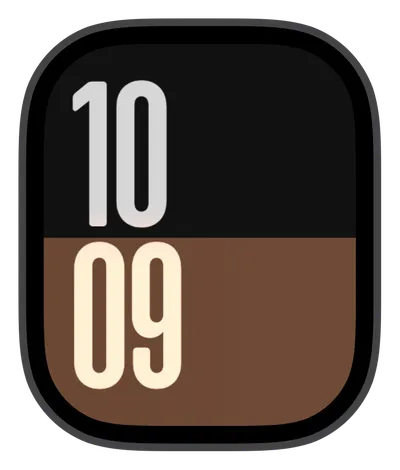 Minimal Apple Watch face — root beer by Watch Lux
