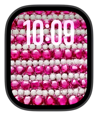 Luxury Apple Watch face — Ruby Glamour by Watch Lux