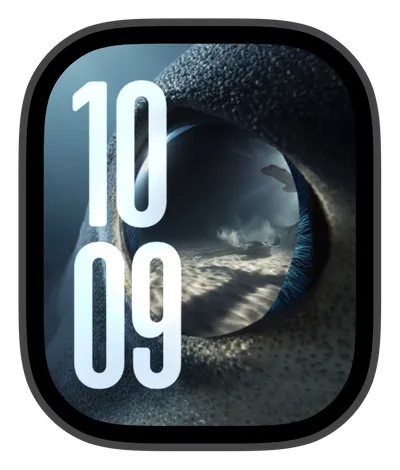 Cute & Kawaii Apple Watch face — Shark Gaze by Watch Lux