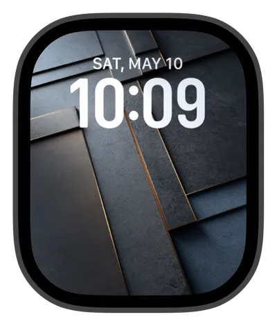Aesthetic Apple Watch face — Slate Layers by Watch Lux