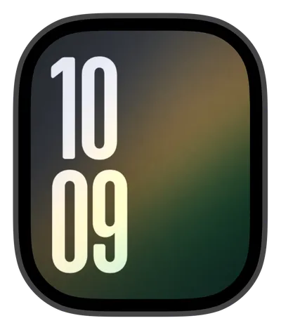 Aesthetic Apple Watch face — Soft Gradient by Watch Lux