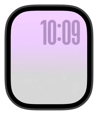 Aesthetic Apple Watch face — Soft Lavender by Watch Lux
