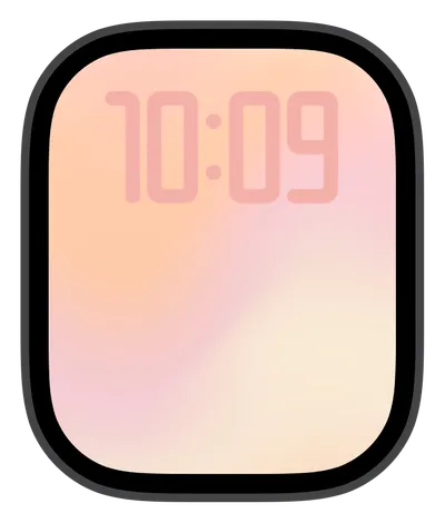 Aesthetic Apple Watch face — Soft Miami Hues by Watch Lux