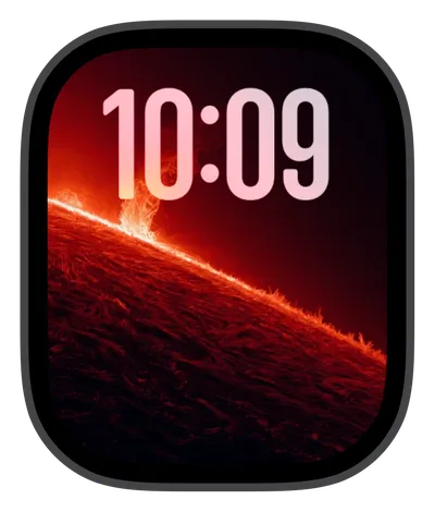 Space Apple Watch face — Solar Flare by Watch Lux