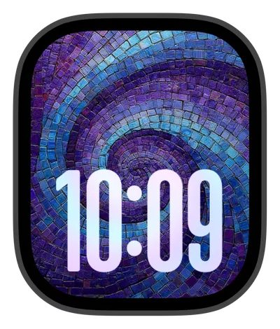 Aesthetic Apple Watch face — Spiral Mosaic by Watch Lux