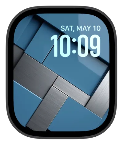 Aesthetic Apple Watch face — Steel Tiles by Watch Lux