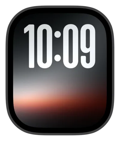 Aesthetic Apple Watch face — Sunset Eclipse by Watch Lux