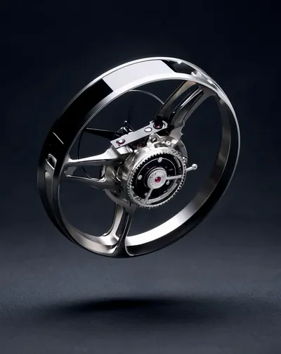 Live & Animated Apple Watch face — Titanium Gears by Watch Lux