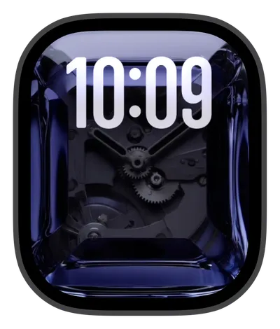Luxury Apple Watch face — Transparent Mechanics by Watch Lux