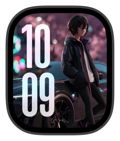 Cyberpunk Apple Watch face — Urban Stance by Watch Lux