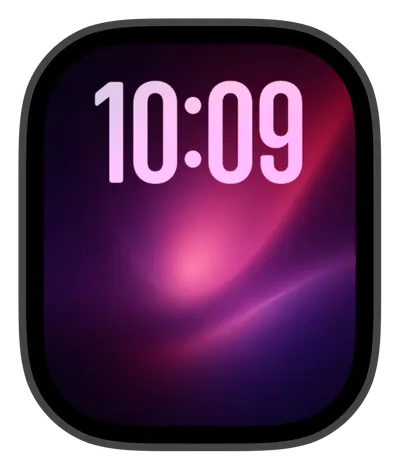 Aesthetic Apple Watch face — Violet Flares by Watch Lux