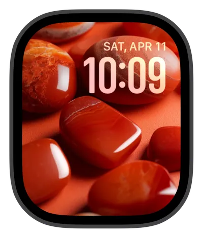 Aesthetic Apple Watch face — Warm Agate by Watch Lux