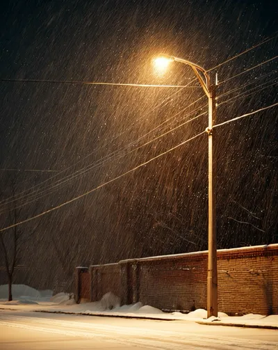 Live & Animated Apple Watch face — Winter Streetlight by Watch Lux