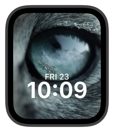 Cute & Kawaii Apple Watch face — Wolf's Gaze by Watch Lux